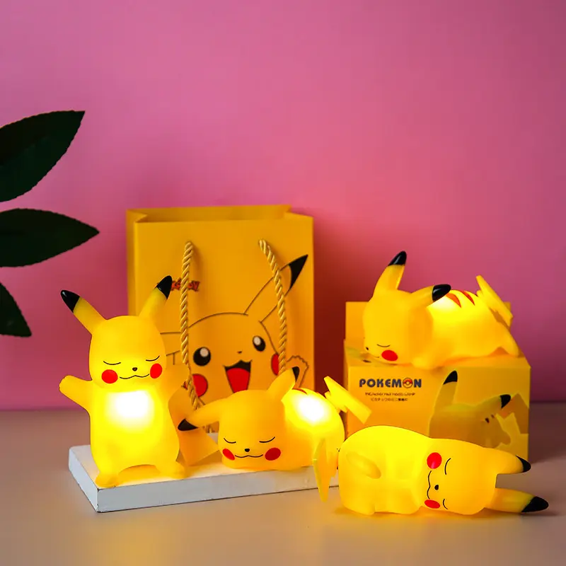 Pikachu Pokemon ljós  4 saman
